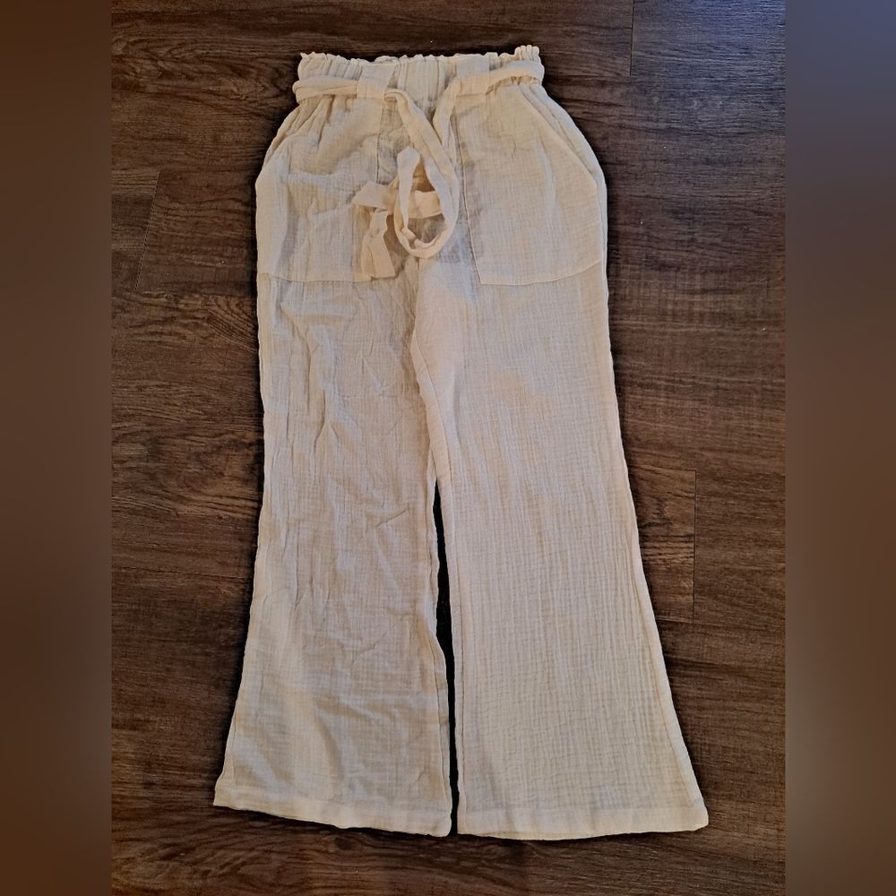 NWT SINCERELY JULES OFF WHITE PANTS SIZE S